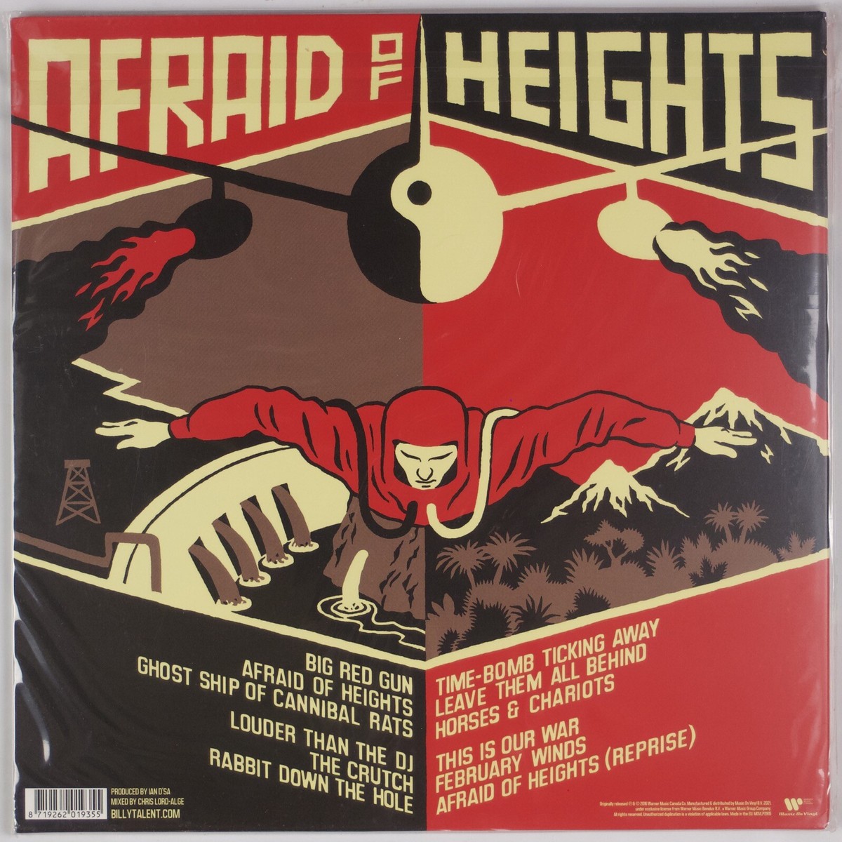 欧2discs LP Billy Talent Afraid Of Heights MOVLP2815 Warner Music , Music On Vinyl /00660 BILLY TALENT: Afraid of Heights MUSIC ON VINYL 180g 2x LP | eBay