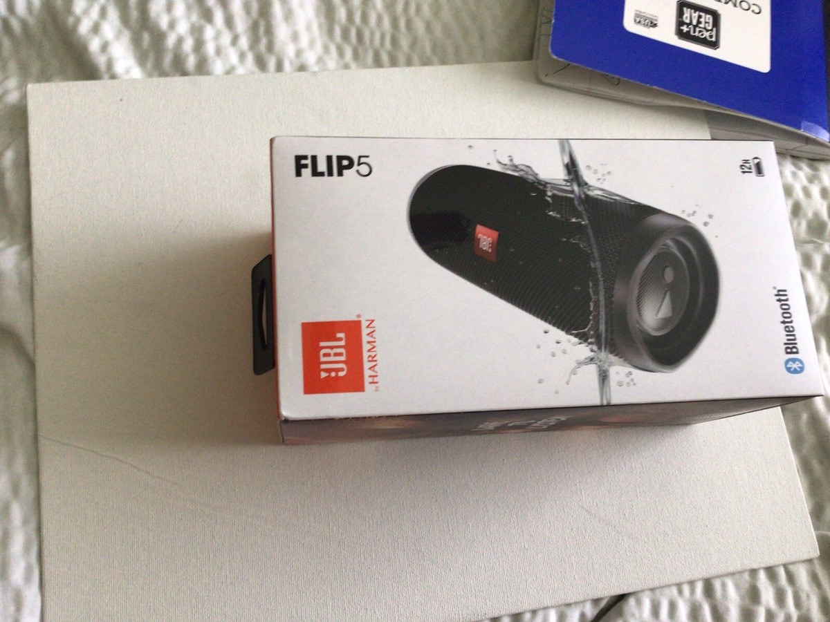 JBL Flip 5 Portable Waterproof Bluetooth Speaker (Midnight