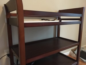 wooden changing table