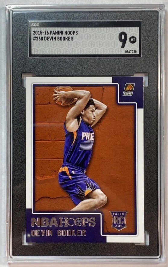 Devin Booker 2015-16 Panini Hoops Red Back #268 RC SGC 9  1/1 mislabeled 