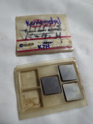 NOS 3 pcs.  CNG 633  Repack Kennametal  K7H Carbide Inserts (B1)