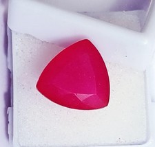 Trillion Cut Natural Red Beryl 10.10 Ct Certified Loose Gemstone With Free Gift