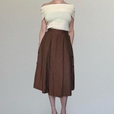 70s pleated midi skirt. Size xs.
