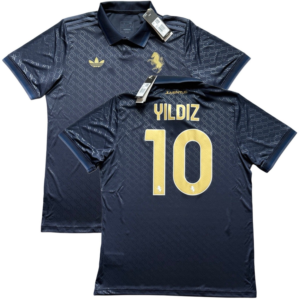 2024/25 Juventus Third Jersey #10 Yildiz Large adidas Soccer