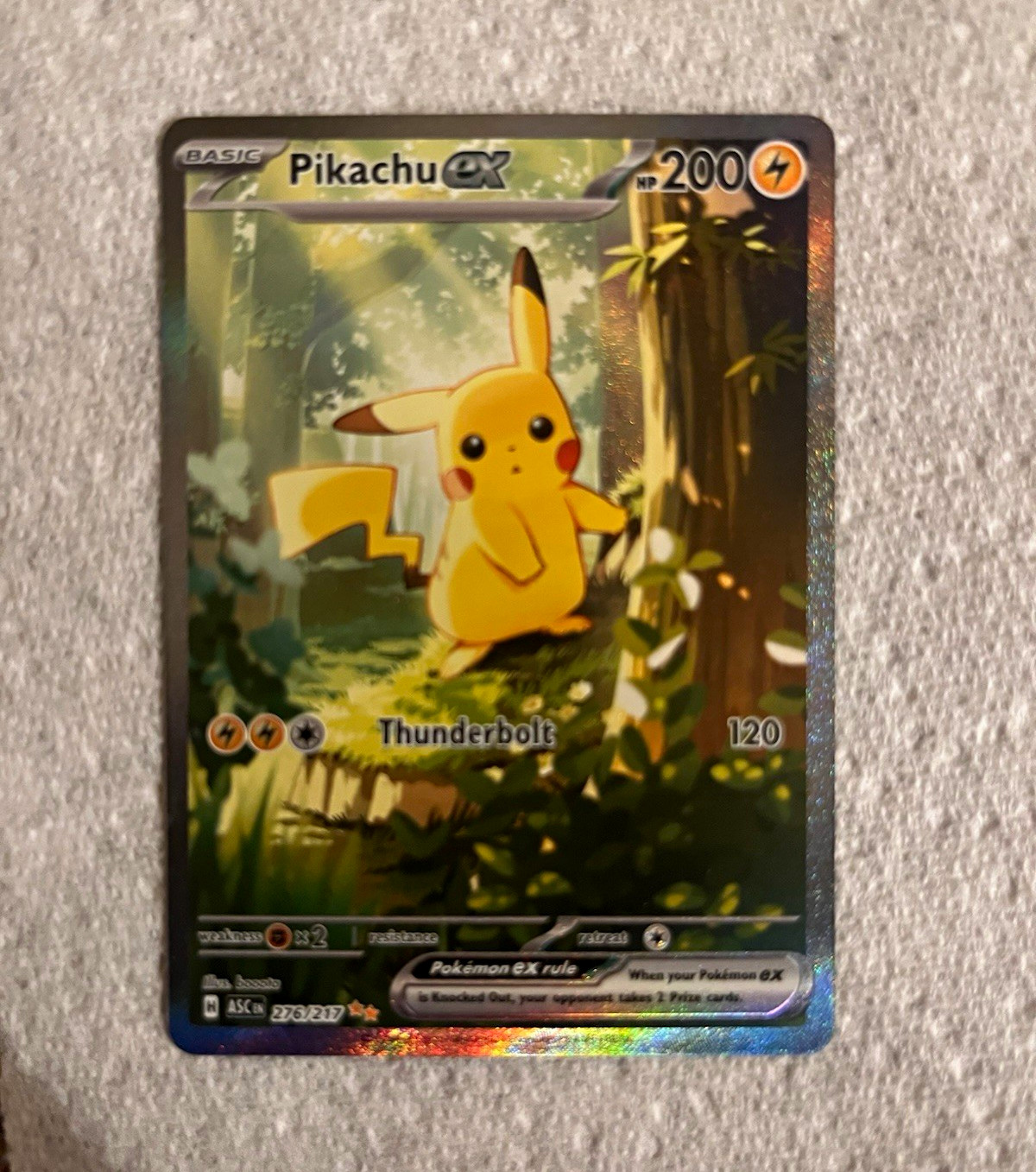 Pokemon Pikachu ex Scarlet & Violet SIR Full Art Holo 276/217 EN