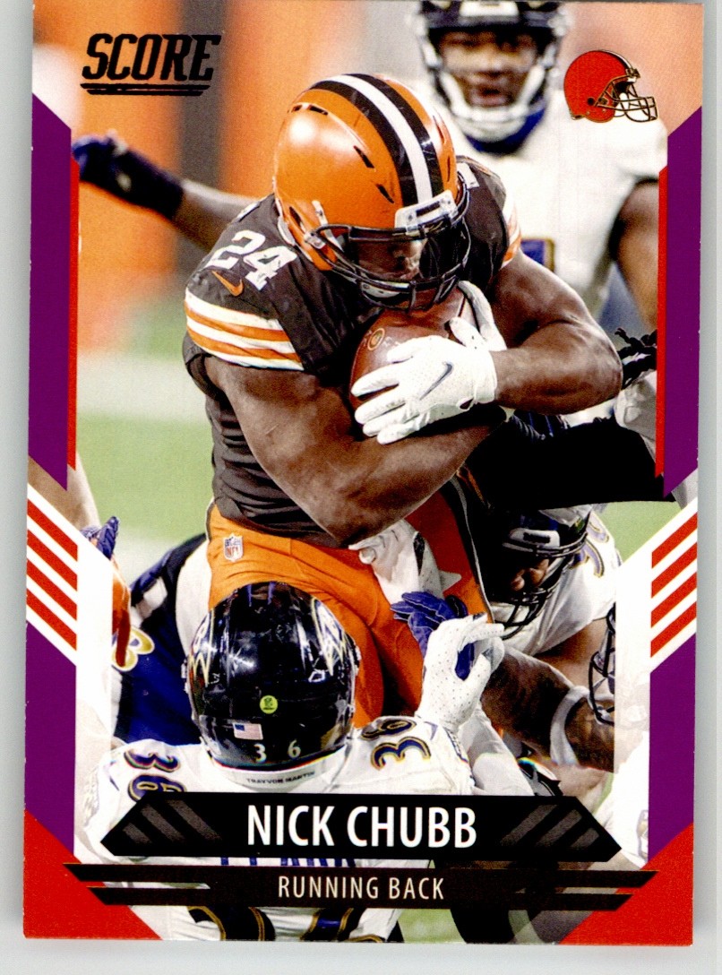 Nick Chubb 2021 Score Purple 105 Cleveland Browns