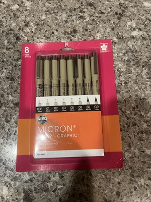 Sakura Pigma Micron Pen Set Black Brush Graphic 30067