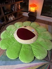 Takashi Murakami Flower Cushion Pillow Rainbow Green 2M Kaikai Kiki HUGE 200CM