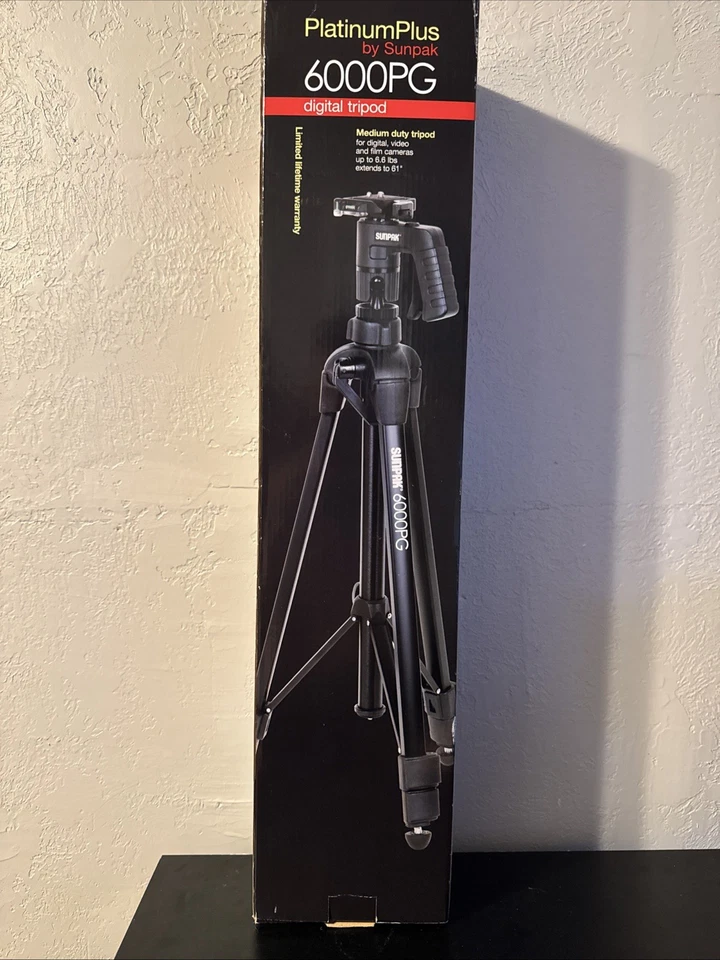 Trípode Sunpak - PlatinumPlus Ultra 6000PG 61" - negro Foto 3 de 4