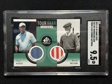 2012 UD SP Game Used Tiger Woods Byron Nelson Tour Gear Patch SGC 9.5 Pop #1/1