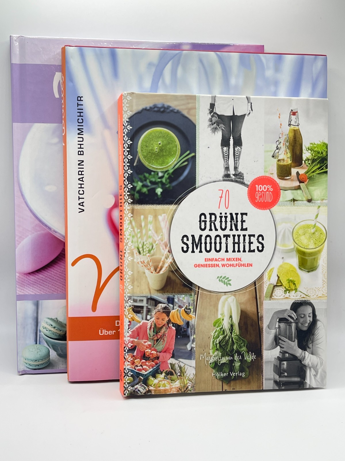 Bücherpaket Kochbuch | gebundene Ausgabe Macarons Smoothies Noodles Rezepte