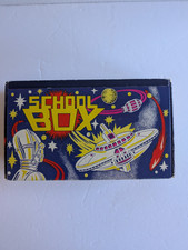 Vintage Sturdy Cardboard UFO Outer Space Sci-Fi Pencil Box Jonestown, PA