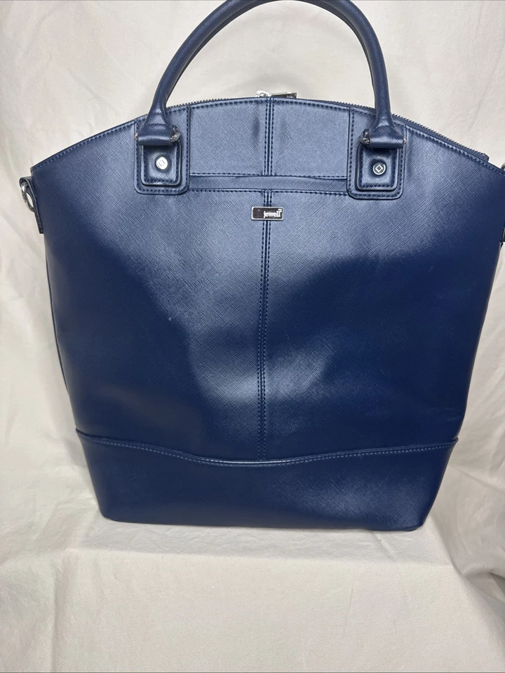 Bolso de Mano Jewell Azul Marino Grande - Cuero Sintético Foto 2 de 4