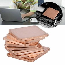 10PCS Thick Copper Hearsinks Cooling Copper Pad Shim laptop CPU 15 15 1mm