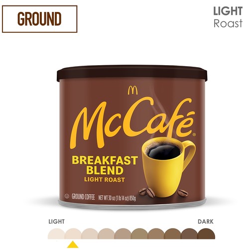 McCafe Breakfast Blend Ground Coffee Light Roast 30 Oz. (071526) - Picture 7 of 7