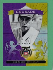 2014 PANINI HALL OF FAME EDD ROUSH CRUSADE PURPLE 36/50 REDS #32
