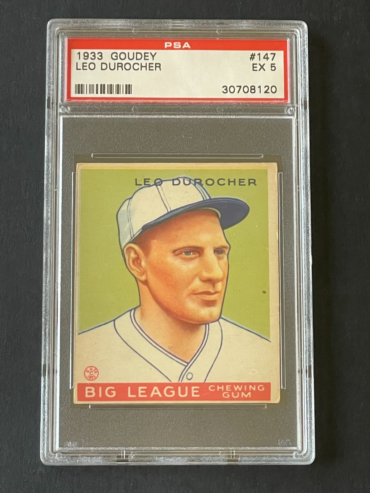 1933 Goudey Leo Durocher PSA 5 #147
