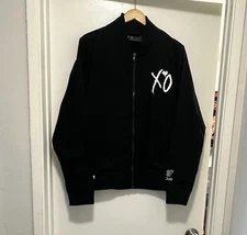 The Weekend - Experience Mens Size Large Black Full Zip XO Bomber Jacket Hip Hop
