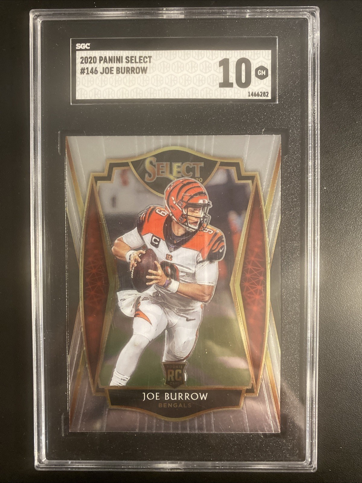 2020 Panini Select Joe Burrow RC Premier Level #146 SGC 10