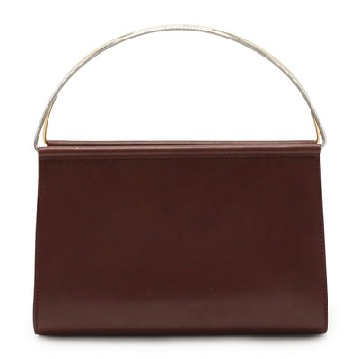 Cartier Trinity Leather Handbag Women Brown One Size