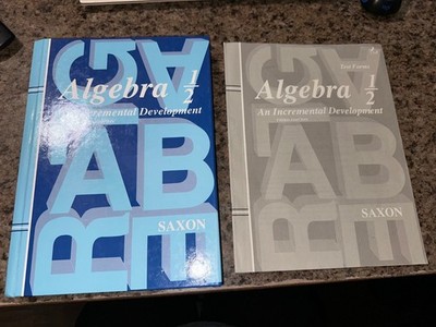 Saxon Algebra 1/2 ~ 3rd Edition ~ Textbook & Test Forms - Free Shipping