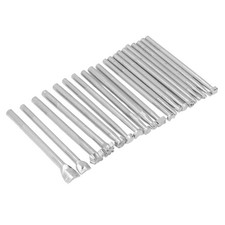 20x Leather Stamping Tools Different Patterns High Hardness Anti Rust Saddle SET