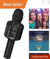 Wireless Bluetooth Karaoke Microphone - 3-in-1 Setup for Endless Fun
