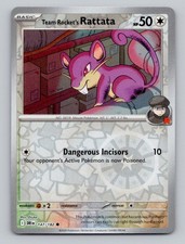 Reverse Holo Team Rocket's Rattata 147/182 Common Destined Rivals Pokemon