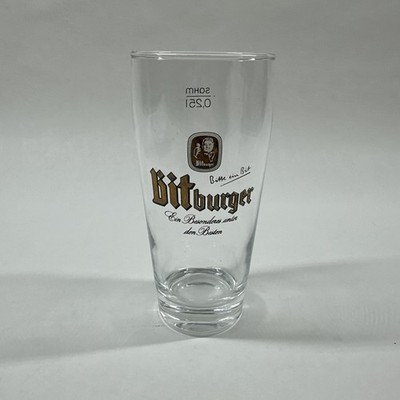 Bitburger Beer Glass from Germany .251 L SAHM
