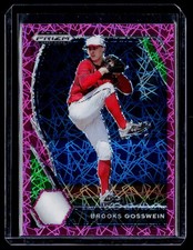 2021 Panini Prizm Draft Picks #PDP124 Brooks Gosswein Pink Velocity Prizm