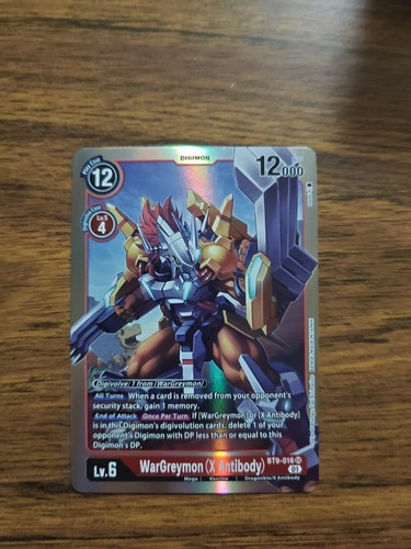 WarGreymon [X Antibody Foil] #BT9-016 Digimon World Convergence card