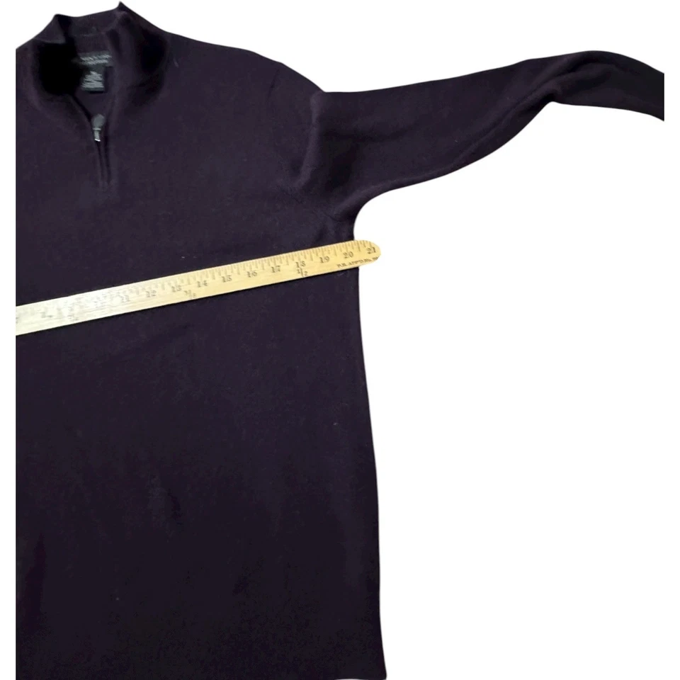 Suéter Pullover Para Hombres The Men's Store Bloomingdales Cachemir 1/4 Cremallera Foto 4 de 4