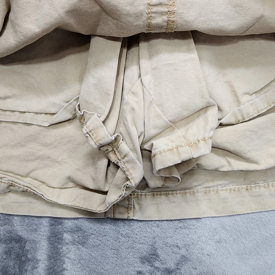 Minifalda corta vintage descolorida Glory para mujer 20 W bronceada carga pantalones cortos elásticos al aire libre Foto 4 de 4