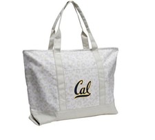 Cal Berkeley Golden Bears Tote Bag NCAA Leopard Pattern Pockets Oversized Gift