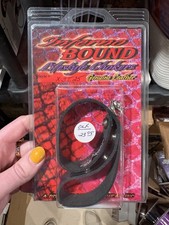 Vintage Inferno Bound Leather Choker Collar Snakeskin Style BDSM NOS Deadstock
