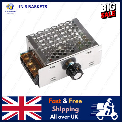 Motordrehzahlregler Regler 4000W 220V AC SCR variabler Spannungsregler