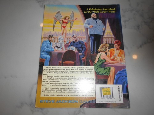 GURPS Supers. Wild Cards. Steve Jackson Games. 1st ed 1989. John J Miller. - Picture 2 of 5