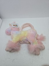 Tri Russ Unicorn Plush 13" Pink Purple Yellow Tie Dye Pastel Stuffed Animal Toy