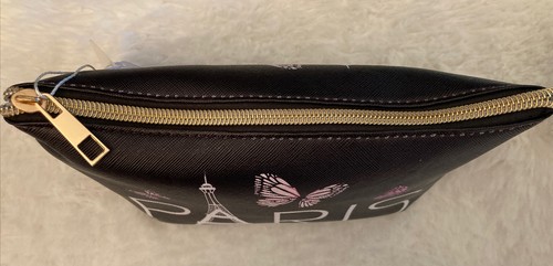 Bolso de maquillaje cosmético negro Torre Eiffel de París - Imagen 5 de 7