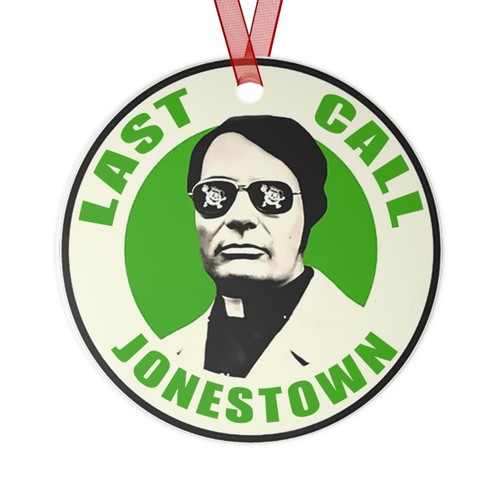 Jim Jones LAST CALL Jonestown Metal Ornaments - Picture 2 of 5