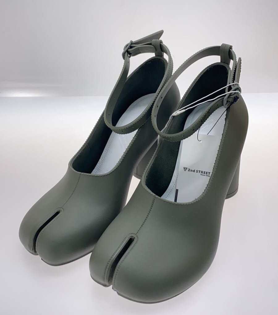 【mikiiiiさま専用】Maison Margiela Tabi 36 タビ Maison Margiela TABI Ankle Strap Pumps Size 36 Khaki PVC
