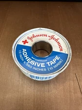 Vintage 1960's Johnson and Johnson First Aid Empty Adhesive Tape Metal Spool
