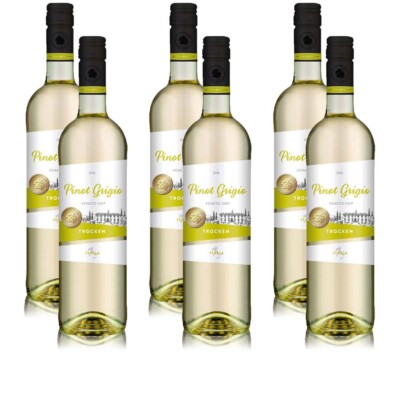 Wein-Genuss Pinot Grigio DOC, trocken, sortenreines Weinpaket (6x0,75l)