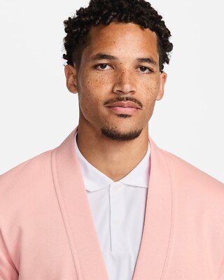 Nike Men's Golf Cardigan Standard Issue Size M FB5464-800 Pink | eBay