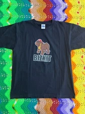 Never Worn NWOT 2002 Limp Bizkit Bulldog T-Shirt Large Black