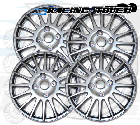 Metallic Silver 4pcs Set #611 16" Inches Hubcaps Hub Cap Wheel Cover Rim Skin - Picture 5 of 5