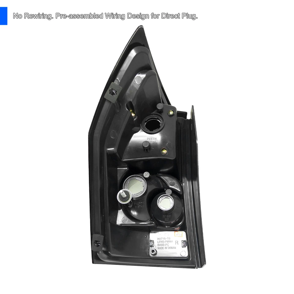 Black Fits 2005-2008 Dodge Magnum Tail Lights Brake Lamps Pair Left+Right 05-08 - Image 4 of 4