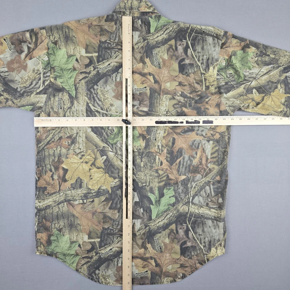 Vintage Redhead Realtree Shirt Large 100% Cotton Made In USA Short Sleeve Button - Image 3 of 4