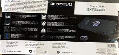 Soundstream BXA1-10000D Monoblock Class-D Amplifier – 3300W RMS, 10000W Max, Refurbished