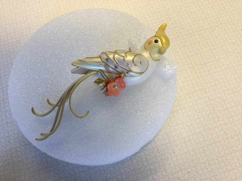 Hallmark 2020 CLEVER COCKATIEL SURPRISE Satiny White Version